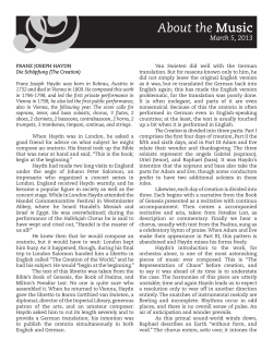 About the Music - Portland Symphony Orchestra