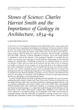 Stones of Science: Charles Harriot Smith and the Importance of