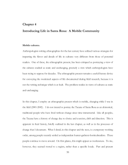 Chapter 4 Introducing Life in Santa Rosa: A Mobile Community