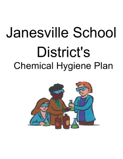Chemical Hygiene Plan - Janesville School District