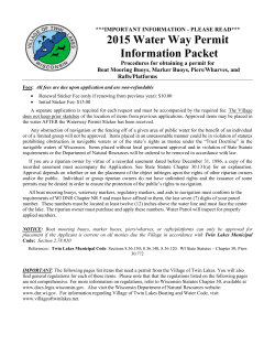 2015 Permit Info Packet