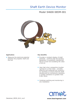 Shaft Earth Device Monitor