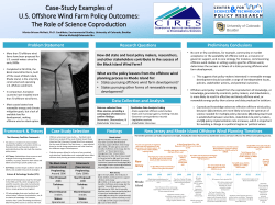 Case Study Selection New Jersey and Rhode Island Offshore Wind
