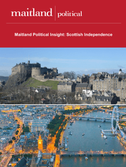 Maitland Political Insight: Scottish Independence
