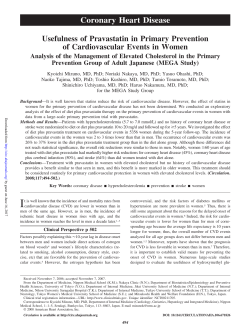 Coronary Heart Disease