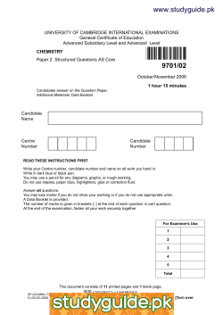 9701/02 - StudyGuide.PK