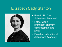 Elizabeth Cady Stanton