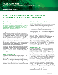 For the full article please see DLA Piper Global Insight, Continental