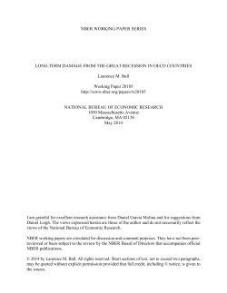 Long-Term Damage from the Great Recession in