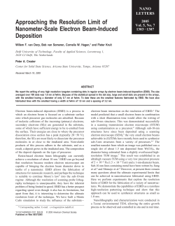 Approaching the Resolution Limit of Nanometer