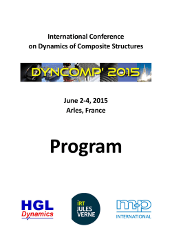 International Conference on Dynamics of Composite Structures