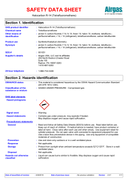 Halocarbon R-14 (Tetrafluoromethane)