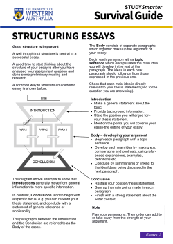 Survival Guide - Current UWA Students