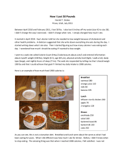 How I Lost 50 Pounds