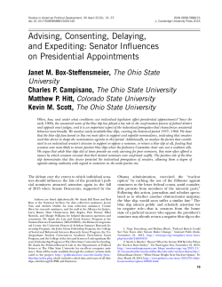 Historical Quantification and Analysis of the Senate Blue Slip