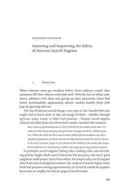 Assessing and Improving the Safety of Internet Search Engines