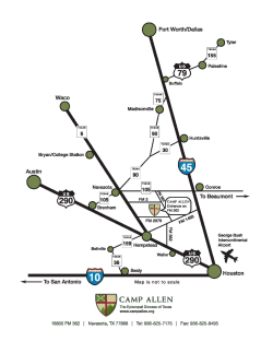 Directions to Camp Allen from