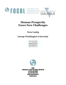 Human Prosperity Faces New Challenges