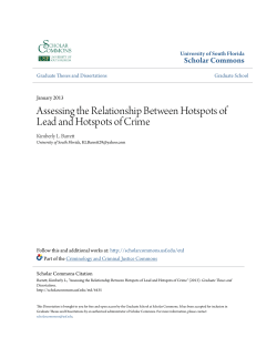 Assessing the Relationship Between Hotspots of Lead and Hotspots