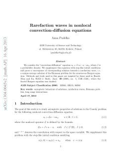 Rarefaction waves in nonlocal convection