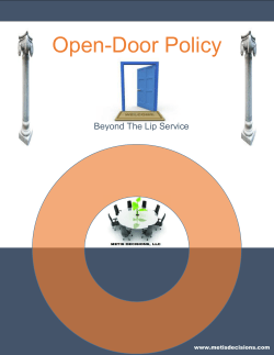 Open-Door Policy