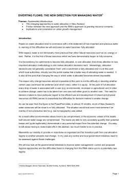 Governmental Proposals - New Zealand Planning Institute