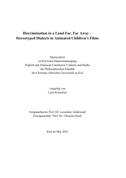 Discrimination in a Land Far, Far Away &ndash; Stereotyped Dialects in