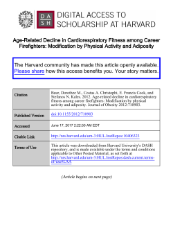 Age-Related Decline in Cardiorespiratory Fitness among Career