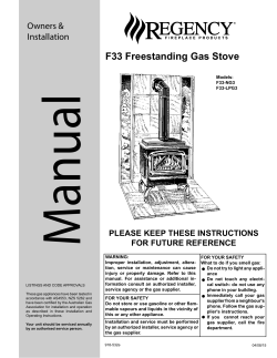 F33 Installation Manual