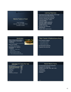 L19-Marine Toxins in Food