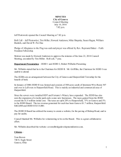 Minutes - City of Geneva Ohio