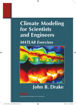 Climate Modeling for Scientists and Engineers