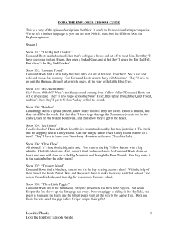 HowStuffWorks 1 Dora the Explorer Episode Guide