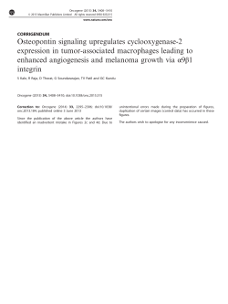 Osteopontin signaling upregulates cyclooxygenase-2