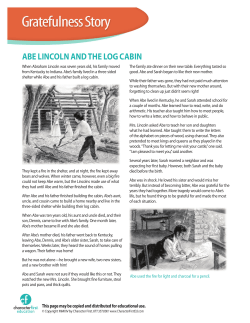 Abraham Lincoln Story - Character First Education