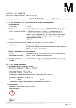 SAFETY DATA SHEET