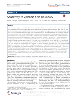 Sensitivity to volcanic field boundary | SpringerLink