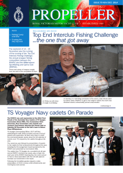 Propeller - Nov-Dec 2014 - Royal Victorian Motor Yacht Club