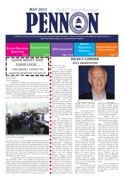 May 2013 - North Shore Community College