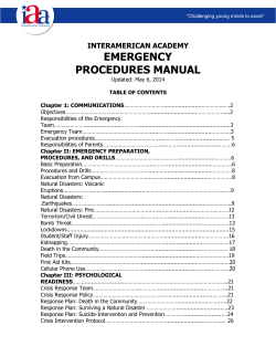 emergency manual - interamerican academy