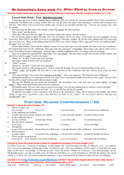 Part One: Reading Comprehension (/30)