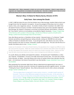 Manny`s Way: A tribute for Manny Garcia, Director of CITU Early