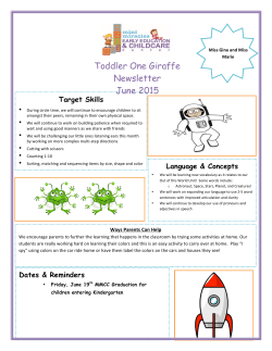 Toddler Giraffes Class Sample - Mini