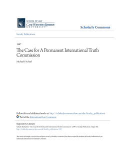 The Case for A Permanent International Truth Commission