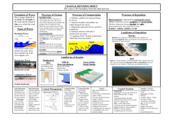 COASTAL REVISION SHEET The coast is the boundary