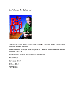 John Williamson `The Big Red` Tour Performing live at the Woolshed