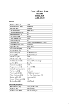 Minutes: 27 July 2016 - Health Research Authority