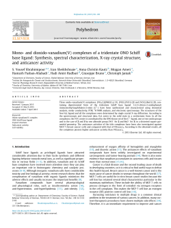 Mono- and dioxido-vanadium(V) complexes of a tridentate ONO