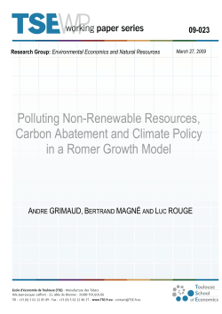Polluting Non-Renewable Resources, Carbon Abatement and
