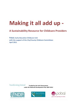 Making it all add up - Limerick Childcare Committee